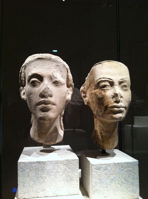 Busts If Akenhaten And Nefertitti Berlin Germany Ancient Egypt