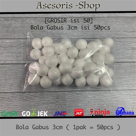 Jual Bola Gabus Styrofoam Ukuran 3cm Isi 50pcs Di Lapak Asesoris Shop