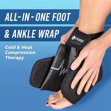 ActiveWrap Foot Ankle Ice Pack Wrap For Plantar Fasciitis Pain