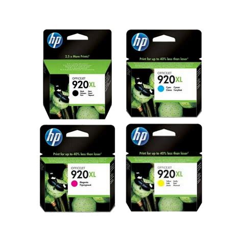 Original HP 920XL CMYK Multipack Ink Cartridges CD975AE CD972AE