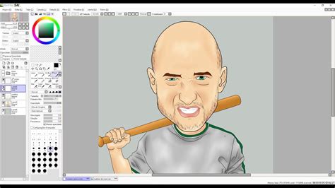 COMO PINTAR PELE DE CARICATURA PAINT TOOL SAI TUTORIAL DESENHE