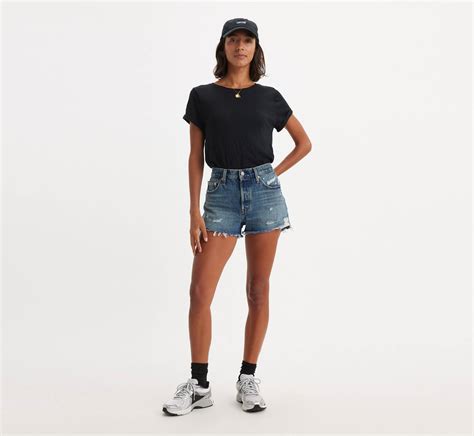 501® Original Fit High Rise Womens Shorts Dark Wash Levis® Us