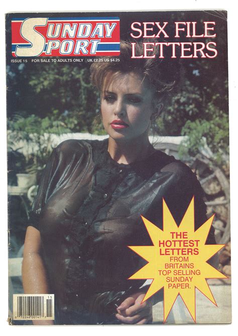 Sunday Sport Sex File Letters Issue 15 Vintage Magazine Company