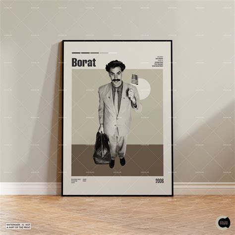 Borat, Retro Movie Poster, Midcentury Modern, Retro Tv Show Poster ...