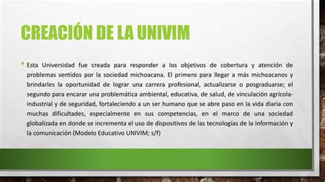 Modelo Educativo Univim Jkchl Ppt