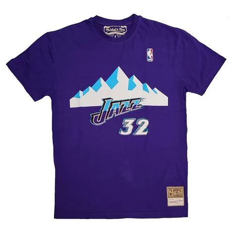 Camiseta De Utah Jazz De Karl Malone Mitchell Ness Baloncesto