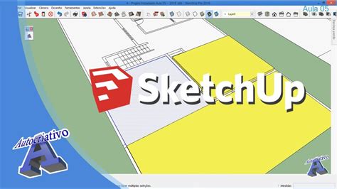 Curso de SketchUp Módulo Intermediário Aula 05 29 Modelagem dos