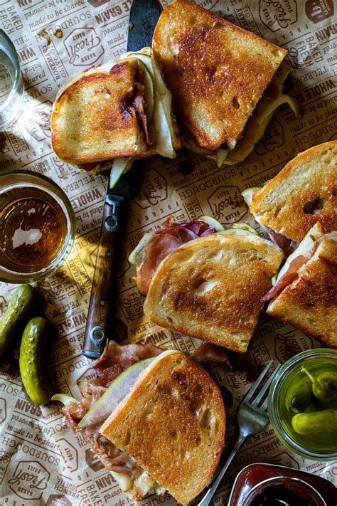 Prosciutto and Gruyère Grilled Cheese With Apple Chutney Recipes With