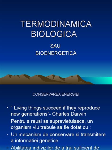 PDF Prezentare Termodinamica Biologica DOKUMEN TIPS