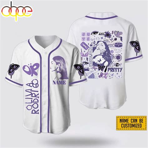 Custom Name Olivia Rodrigo Guts World Tour 2024 Baseball Jersey Shirt