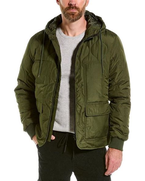 American Stitch Quilted Jacket In Green For Men Lyst