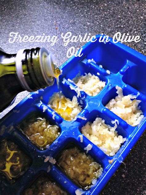 Freezing Garlic in Olive Oil - Frugal Upstate