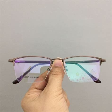 Metal Frame Eyeglasses For Unisex Replaceable Lens High Quality Free Hard Case L2237 Lazada Ph