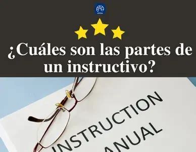 Cu Les Son Las Partes De Un Instructivo Espa Ol