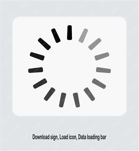 premium vector  sign load icon data loading bar vector