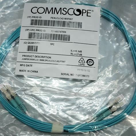 Jual Commscope Fo Patch Cord Lc Lc Ft Mm Om Fiber Optic Multimode