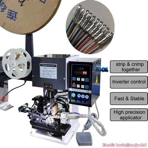 Semi Automatic Wire Stripping Terminal Crimping Machine Cable Peeling