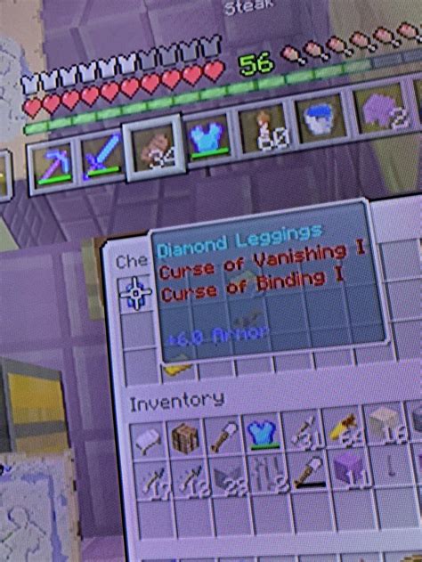 Really good armor curse of vanishing and curse of binding : r/Minecraft