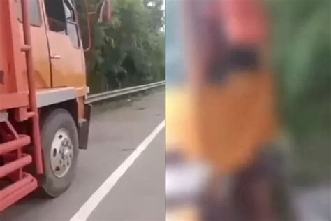 Ngeri Sopir Truk Nekat Akhiri Hidupnya Di Pinggir Tol Diduga Depresi