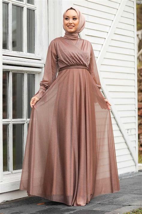 Plus Size Mink Hijab Engagement Dress 22202v Neva