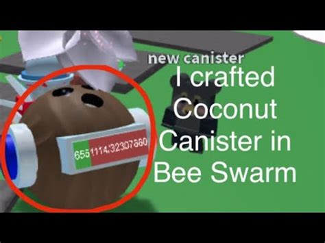 I crafted Coconut Canister in Bee Swarm - YouTube