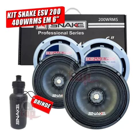 Kit Falantes M Dio Grave Snake Pro Pol Esv W Rms