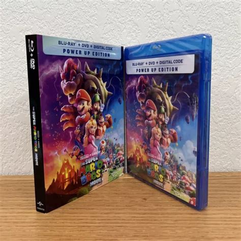 Super Mario Bros Movie Blu Ray Dvd Digital Power Up Edition W