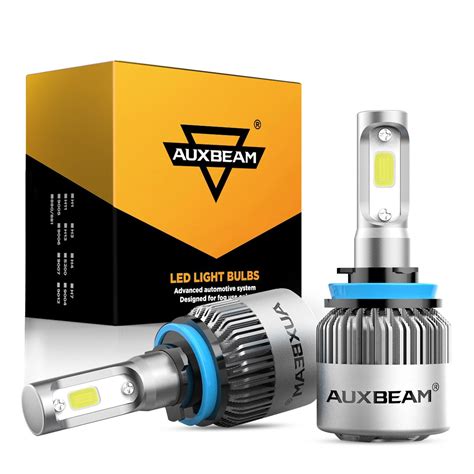 Auxbeam H H H Led Headlight Bulbs W Ml S Series Super