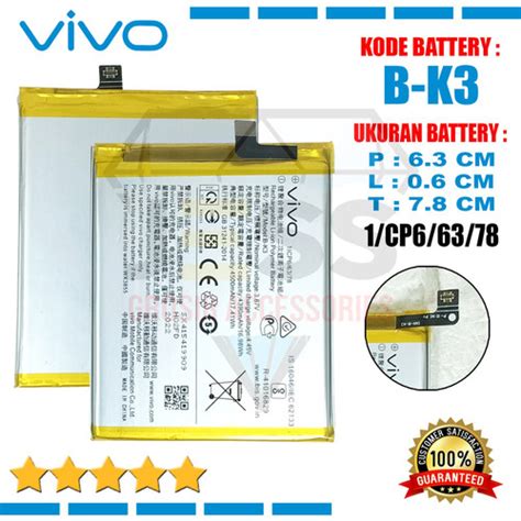 Jual Baterai Batre Original VIVO S1 PRO Vivo 1920 Kode Battery B K3