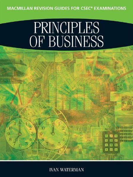 Principles Of Business Csec Revision Guide Revision Guides Revision