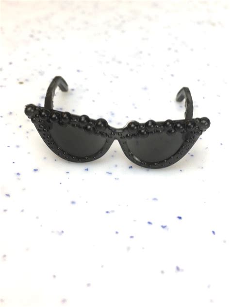 Barbie Doll Retro Sunglasses Doll Accessories Black Barbie Etsy