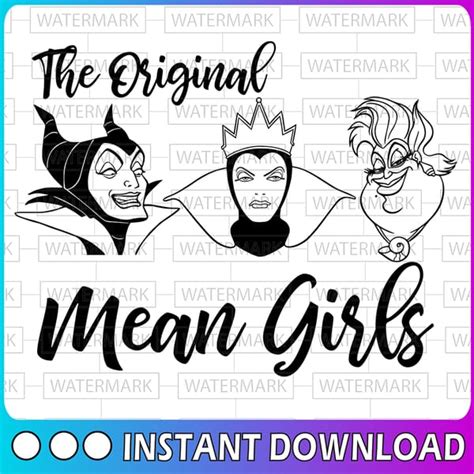 The original mean girls svg, Disney villain svg, Ursula svg, - Inspire ...