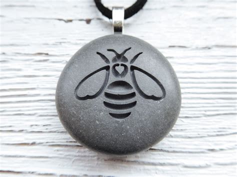 New Personalized Bee Pebble Bee Engraved Stone Bee Etsy