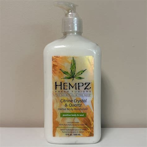 Fresh Fusions Citrine Crystal And Quartz Herbal Body Moisturizer By