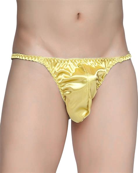 Satini Men S Underwear Satin Tanga Bikini Briefs Panties At Amazon Men