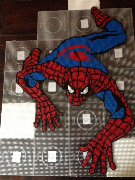 Spiderman Hama Perler Bead Art By Dorte Marker Hama Beads Patterns