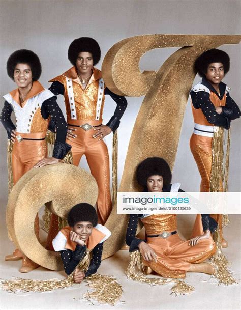 The Jacksons Standing From Left Marlon Jackson Jackie Jackson Tito Jackson Bottom Randy