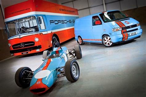 Gulf Racing Colours Gulf Oil Racing Car Drift Racing Kombi Pick Up