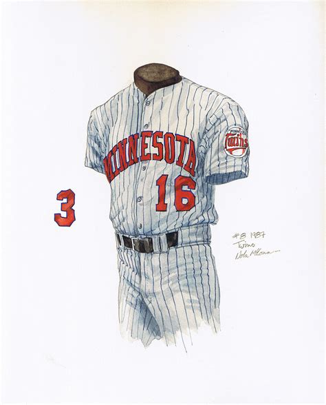 Minnesota Twins 1987 Uniform Artwork This Is A Highly Deta Flickr