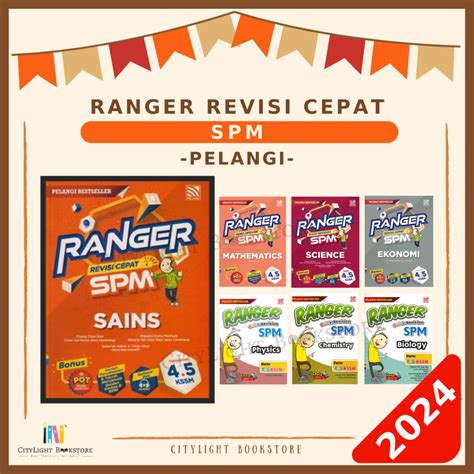 CITYLIGHT Buku Rujukan 2024 Ranger Revisi Cepat SPM KSSM Tingkatan 4