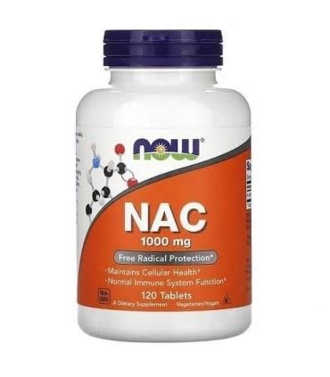 NAC 1000mg N acétylcystéine NAC Now Foods