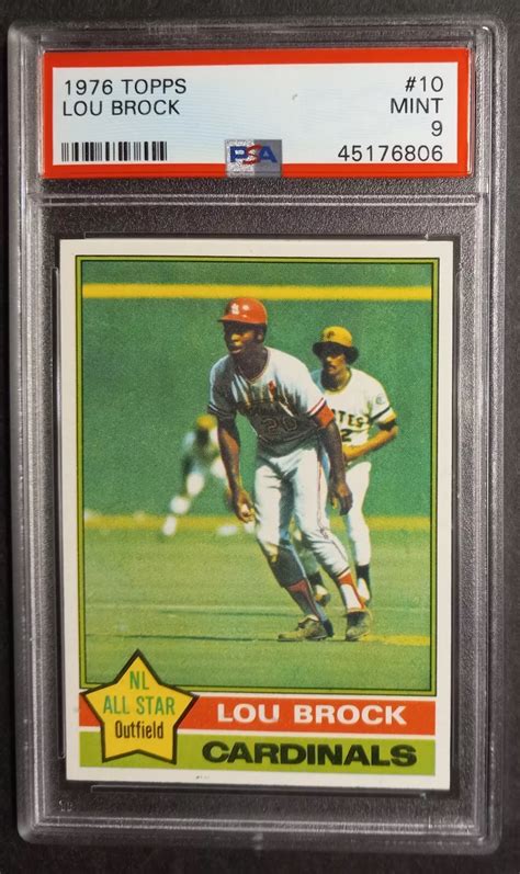 Lou Brock 1976 Topps 10 Base PSA 9 Price Guide Sports Card Investor