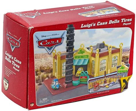 Disney Pixar Cars Luigis Casa Della Tires 155 Diecast Car Playset Open ...