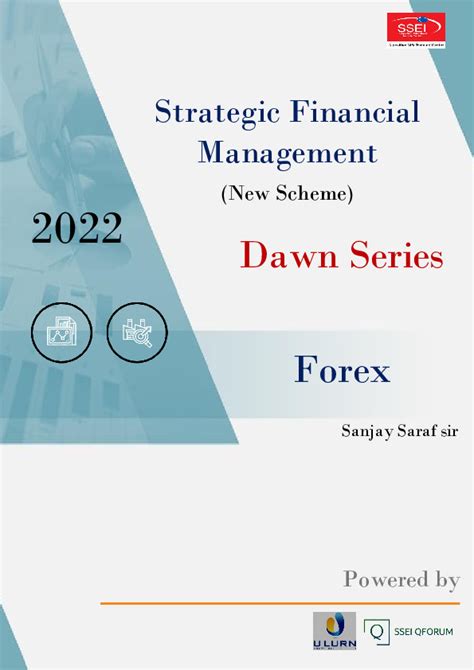 Ca Final SFM New Scheme Dawn 2022 Forex PDFCOFFEE