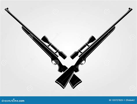 Crossed Rifles Svg