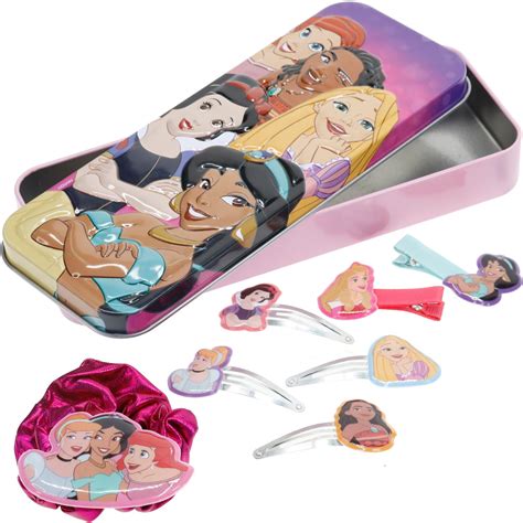 Disney Princess Townley Girl Hair Accessories With Tin Pencil Case