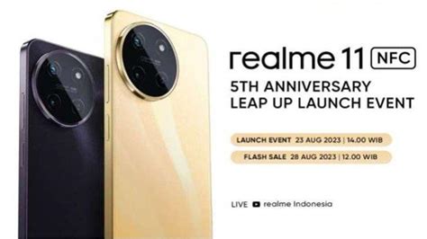 Spesifikasi Harga HP Realme 11 NFC Baru Rilis 23 Agustus Miliki