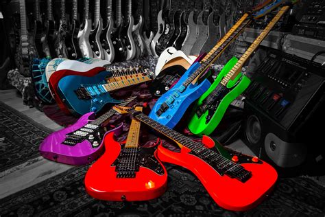 Colorful Guitars HD Wallpaper Rare Gallery