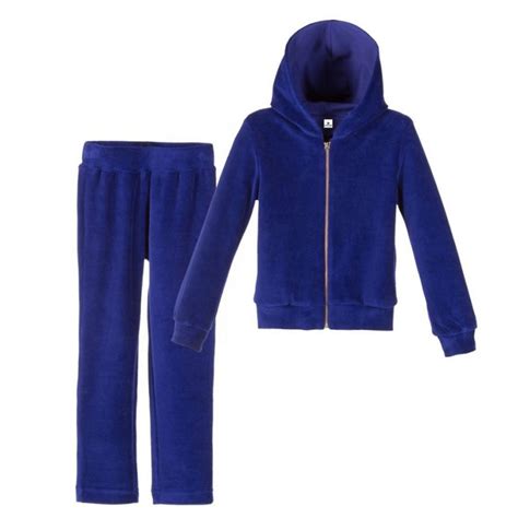 Custom Blue Velour Velvet Tracksuits For Women