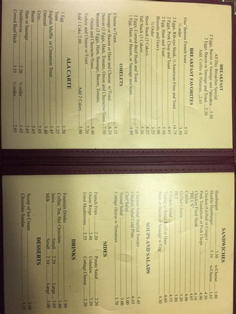 Menu At Sams Cafe Champaign